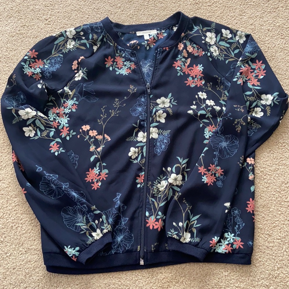 Maurices floral bomber jacket